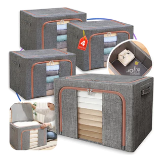 4 Caixa Organizadora De Roupas Edredom Reforçada Organizador em Oferta na Shopee