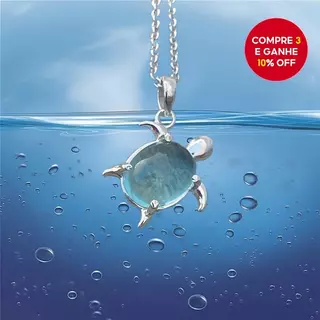 Colar Bonito Natação Tartaruga Transparente Azul Pingente Elegante Unissex Festa Jóias Presente em Oferta na Shopee
