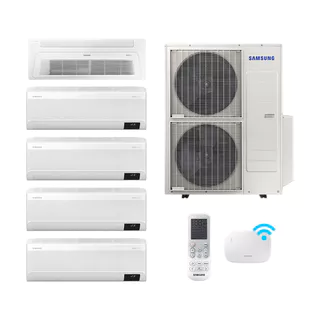 Penta-Split Samsung WindFree 48.000 BTUs (1x22000 -1x18000 - 3x9000) Quente/Frio com WiFi 220V em Oferta na Shopee