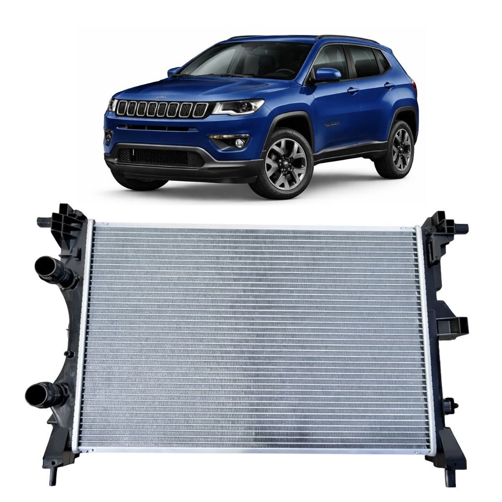 Radiador Jeep Compass 2.0 16V 2017 2018 2019 2020 Flex | Shopee Brasil