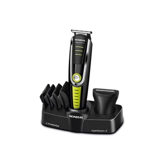 Aparador de pelos 6 em 1 com 6 watts Bivolt - Super Groom em Oferta na Shopee