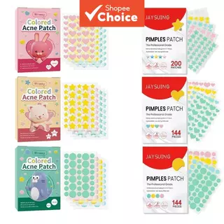 Kawaii Coração Estrela Acne Remendo Espinha Absorvente Adesivos Colorido Invisível Tratamento De Ponto Corretivo Capa em Oferta na Shopee