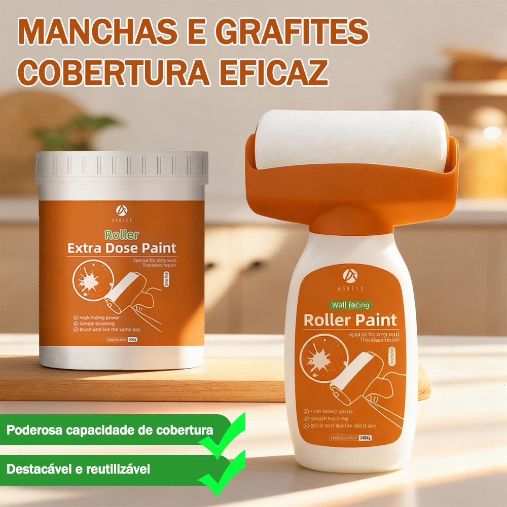 Pintura De Rolo De Reparo Para Parede 500g Pincel Ferramenta De Conjunto De Escova Bricolagem