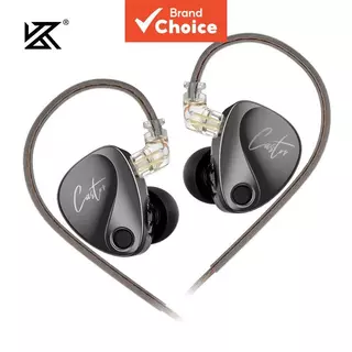 Fone de Ouvido Intra-Auricular KZ Castor HiFi, Dinâmico, Monitor Balanceado de Braço Ajustável, Cancelamento de Ruído em Oferta na Shopee