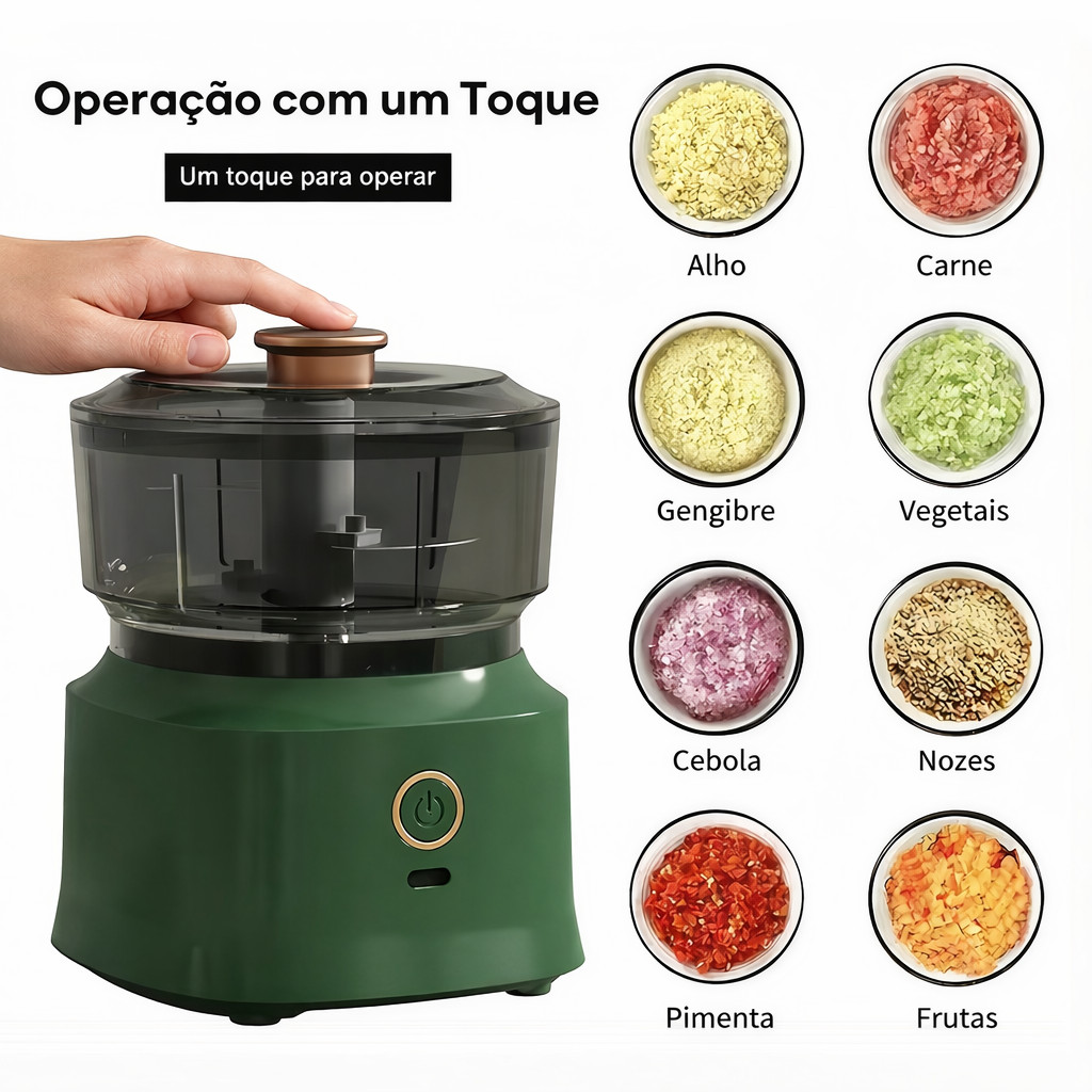 Mini Processador de Alimentos Elétrico Triturador de Carne A