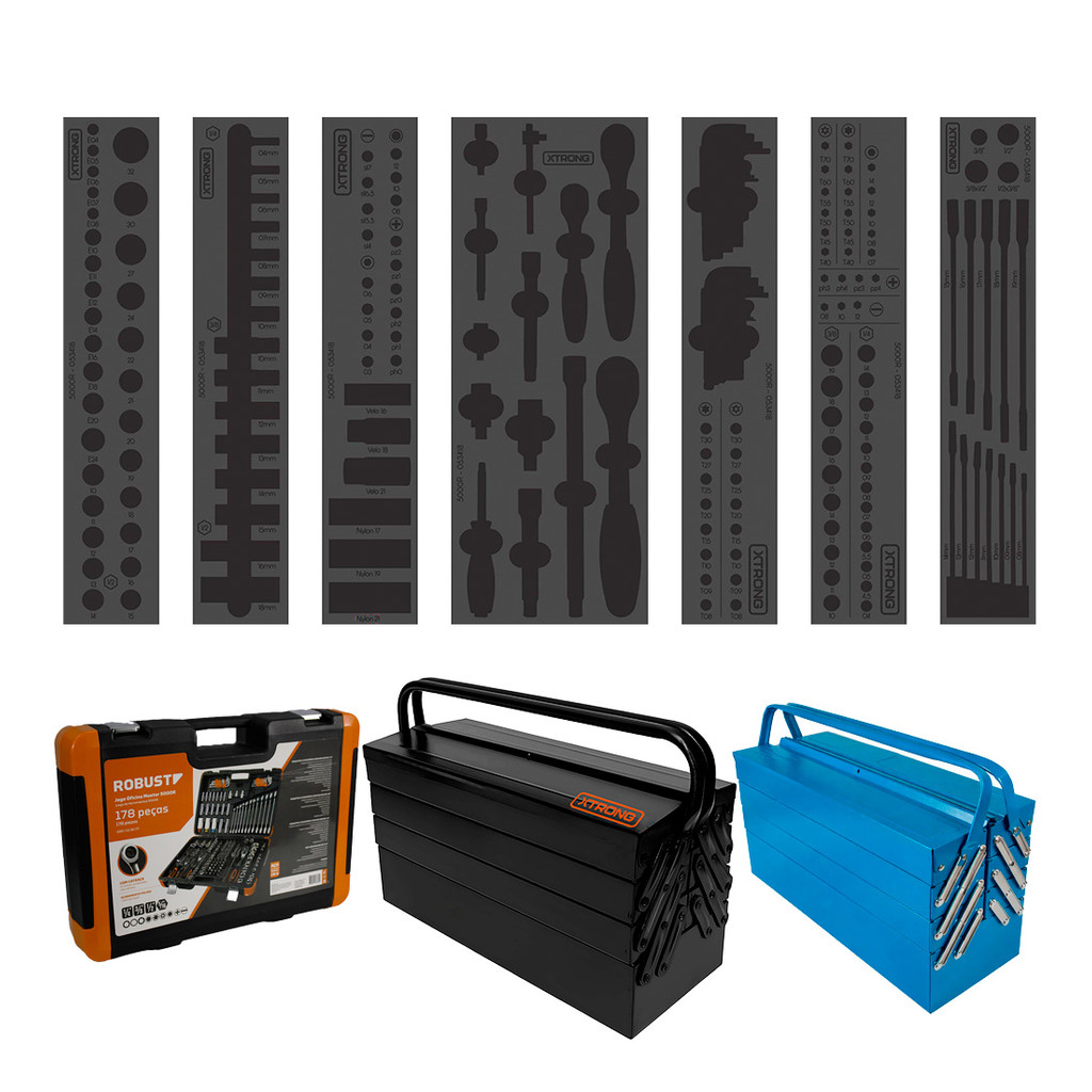 Kit de Berço em EVA para Jogo de Ferramentas Robust 5000R de 178