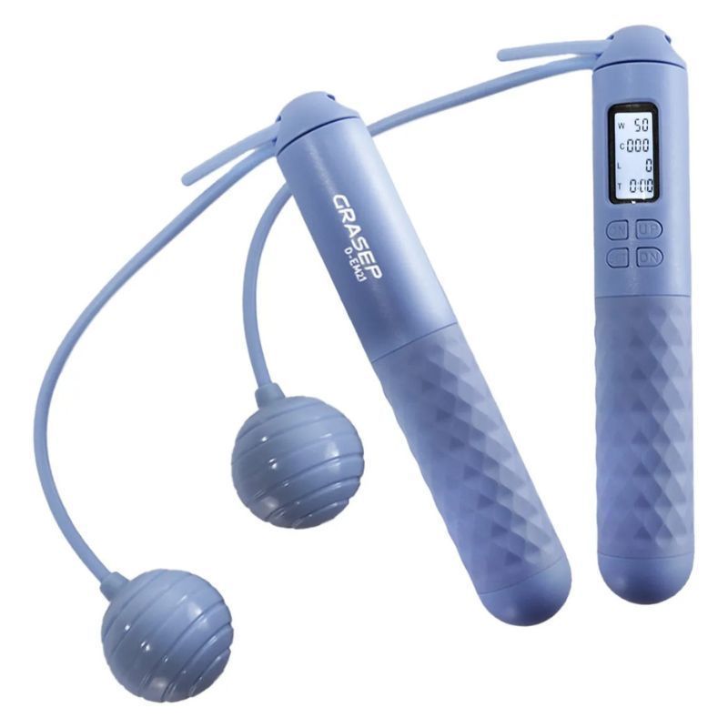 Corda De Pular Sem Fio Crossfit Magnética Com Contador | Shopee Brasil