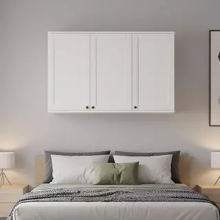 Armário Aéreo Milla 120cm 3 ptas Branco em Oferta na Shopee