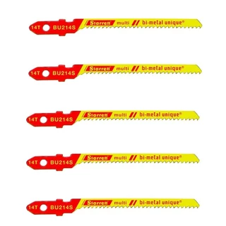 Lâmina serra tico tico para cortes curvos 50 mm 14 dentes multiuso  com 5 peças - BU214S Starrett em Oferta na Shopee