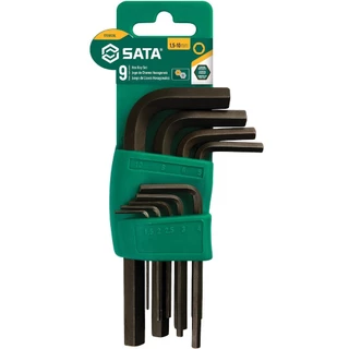 Jogo de chave allen curta 1,5 a 10 mm com 9 peças - ST09129L - Sata em Oferta na Shopee