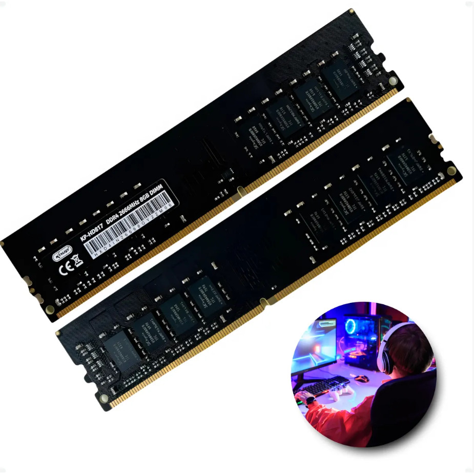 Memória Knup 8GB DDR4 2666MHz CL19 | Com Dissipador | Para Dual