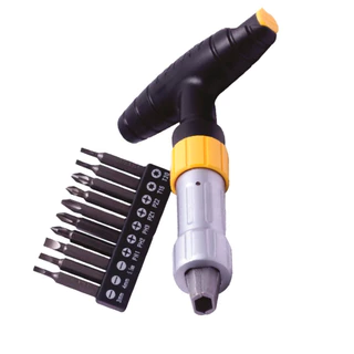 Chave catraca multiuso com 10 ponteiras - Turbo Driver - Titanium em Oferta na Shopee