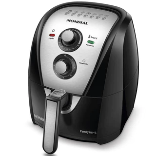 Fritadeira Sem Óleo Air Fryer Mondial AFN40BI Family Inox 4L em Oferta na Shopee