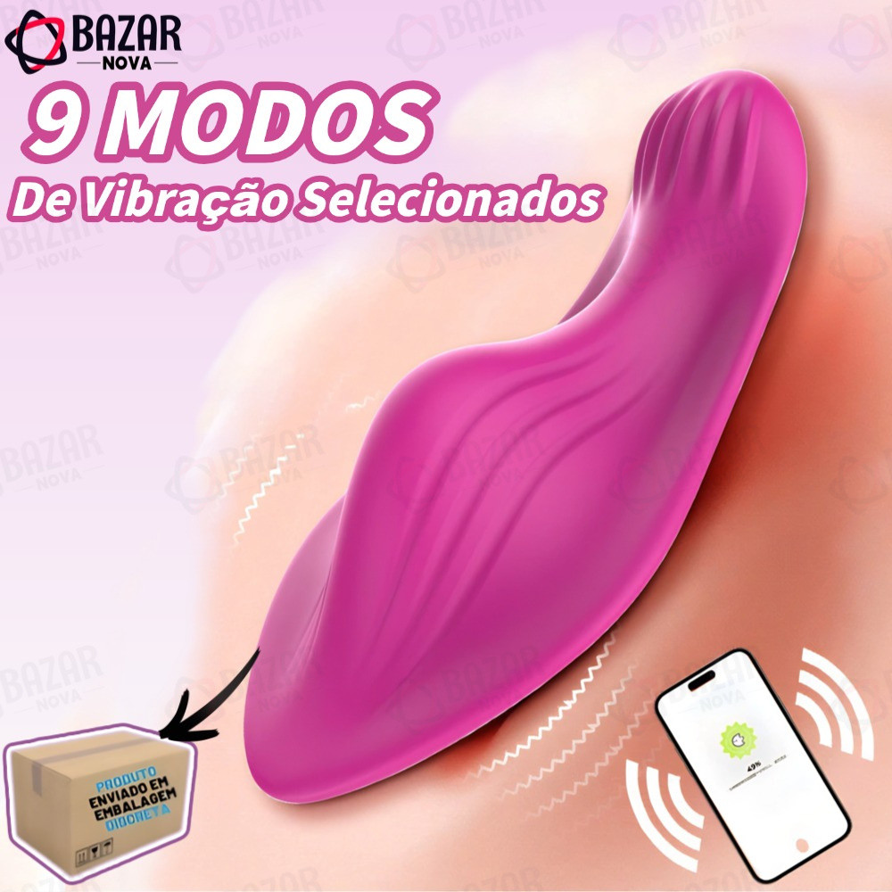 Vibrador Calcinha Bluetooth Controle no celular a Distância via App encaixe perfeito com Calcinha