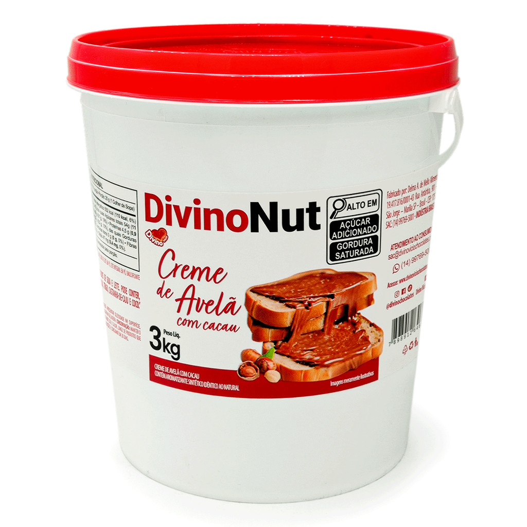 Creme de Avelã DivinoNut 3kg