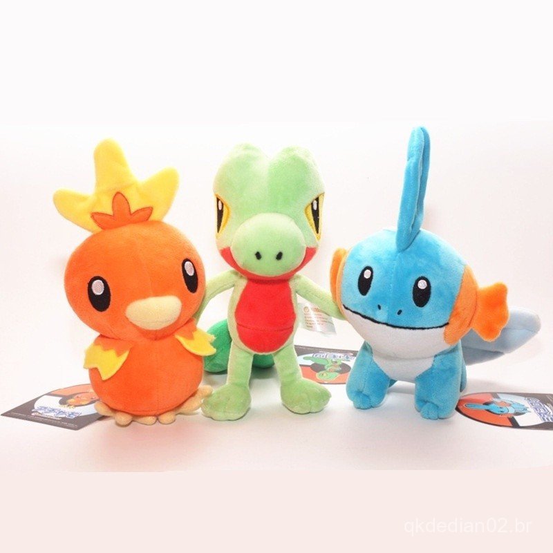 Torchic Treecko Mudkip Ash Ketchum Plush Cute Anime Máquina De Garra De ...