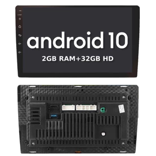 Central Multimídia 2 Din Android 10 MP5 9 Pol HT-9220SC WiFi GPS Android s/ Controle Remoto H-Tech