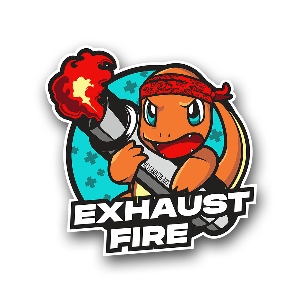 Adesivo Exhaust Fire Carros JDM Ryoukai | Shopee Brasil