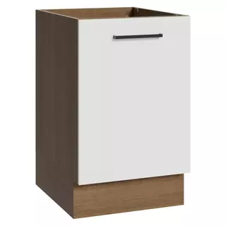Balcão de Cozinha 50cm 1 Porta (Sem Tampo) Rustic/Branco Agata Madesa em Oferta na Shopee