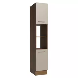 Paneleiro 40 cm 2 Portas e 2 Nichos Rustic/Crema Agata Madesa em Oferta na Shopee