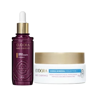 Combo Neo Dermo: Sérum Antioxidante 30ml + Creme Hidratante Facial Fortalecedor 50g em Oferta na Shopee