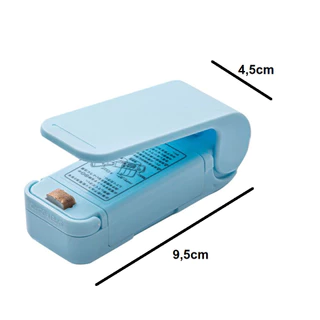 Mini Seladora Portátil 9,5 x 4,5cm Sela Embalagem Rápido Prático Multicolorido Universal a Pilha Top Útil em Oferta na Shopee