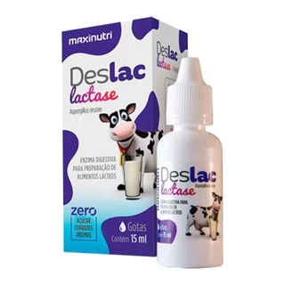 Deslac Lactase Zero Açúcar Gotas 15ml Maxinutri em Oferta na Shopee