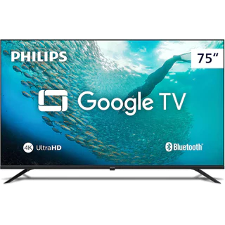 Smart TV 75 4K 75PUG7019/78 Google TV Dolby Audio Pixel Precise Philips em Oferta na Shopee