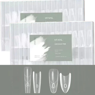 Molde F1 Sanduiche Almond E Bailarina Apice Baixo Kit 2 Cx Trasnparente Para unhas de gel polygel acrigel nail art em Oferta na Shopee