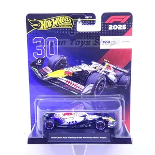 Hot Wheels Premium Fórmula 1 F1 2025 Visalux Cash App Racing Bul Equipe 30