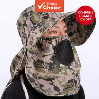 Boné Chapéus Masculinos Femininos Camuflagem Proteção Solar Guarda-Sol Esportes Ao Ar Livre Balde Chapéu em Oferta na Shopee