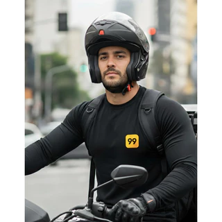 Camiseta UV Segunda Pele Longa Motoboy Ifood Uber 99 Entregas