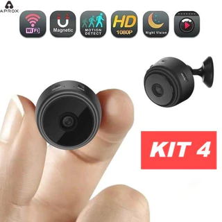 Mini Câmera de Segurança A9 HD Com Sensor de Presença Wi-Fi 110V e Suporte Para Encaixe APROX em Oferta na Shopee