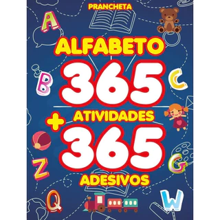 Alfabeto prancheta com 365 atividades 365 adesivos em Oferta na Shopee