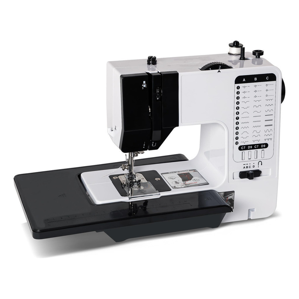 Máquina de Costura Portátil 38 Pontos/Agulhas Com Extensor E Várias Funções Multifuncional 110V 220V
