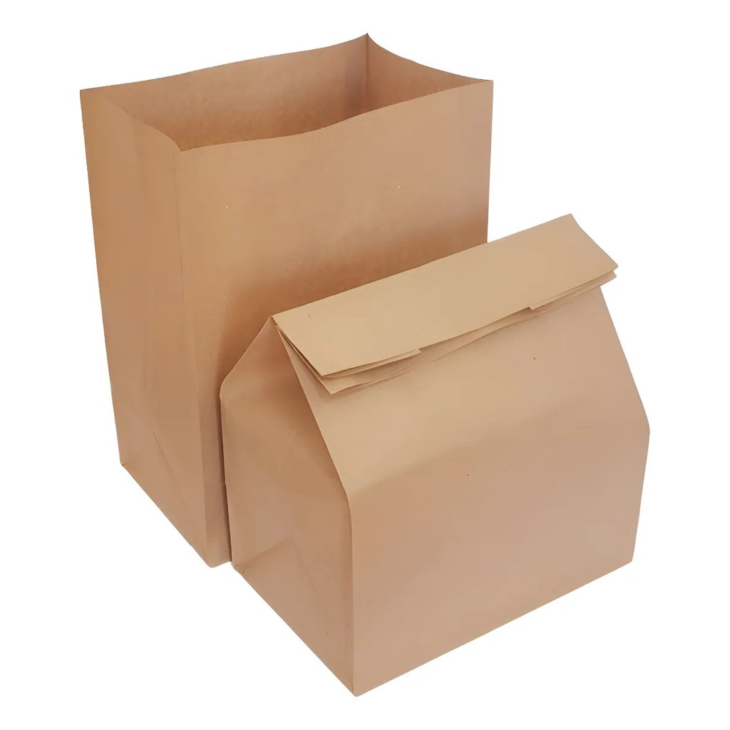 Saco Kraft Delivery Reforçado Sem Impressão PP / P / M / G /