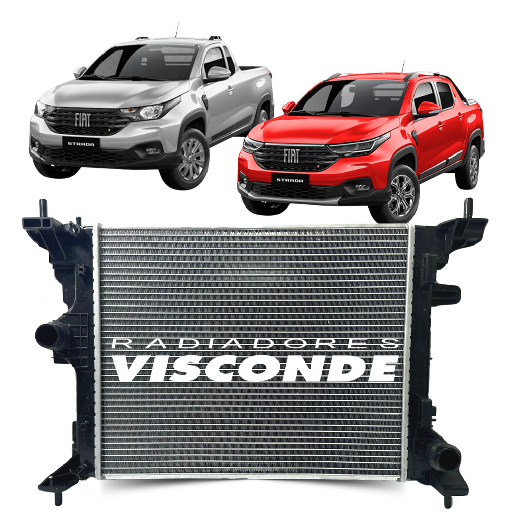Radiador Agua Visconde Fiat Strada 1.3 2020 A 2024 | Shopee Brasil