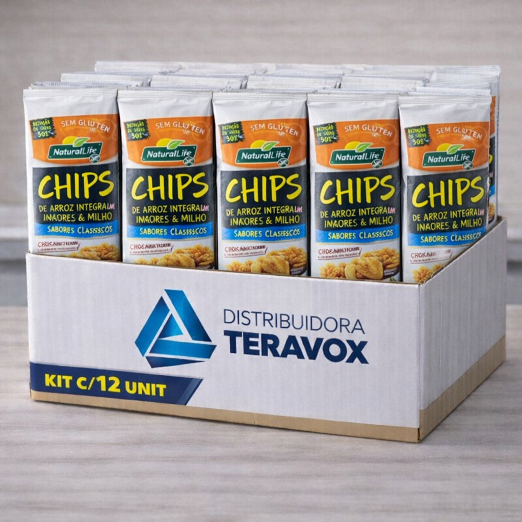 Kit Chips NaturalLife - 12 Unidades Sem Glúten e Redução de Sódio ...
