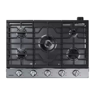 Cooktop Samsung Inox 5 Queimadores com Wi-fi e Queimador Duplo em Oferta na Shopee