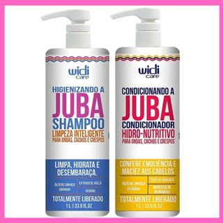 Kit Juba Shampoo e Condicionador Higienizando E Condicionando Cabelo Vegano Widi Care 1L em Oferta na Shopee