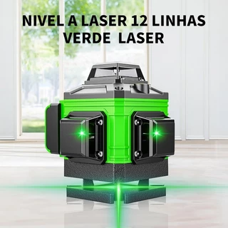 8 12 16 Linhas Nivel a Laser 360° Ajustavel Auto Nivelamento Ferramenta Medicao Linha Rotativa