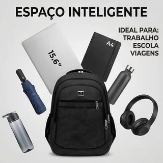 Mochila De Costas Notebook Unissex Reforçada Grande Escolar Faculdade Trabalho Cores Lindas