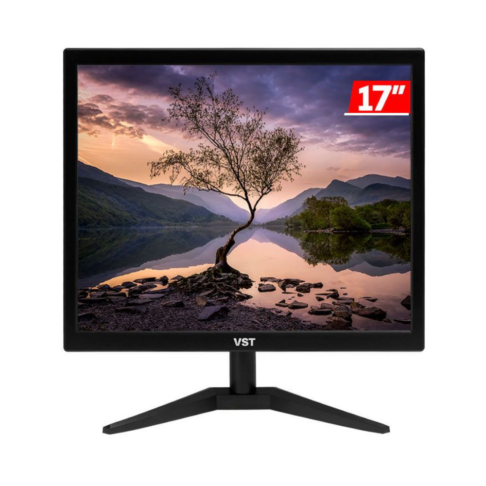 Monitor LED 17", VST 17, HD 5ms 60Hz, HDMI/VGA, VST-VST17-BL01