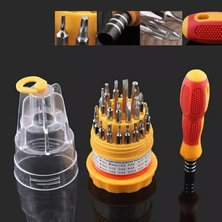 Kit Jogo Ferramenta 31 Peças Chaves Alen Torx Fenda Philips Conserto Celular Tablet Notebook