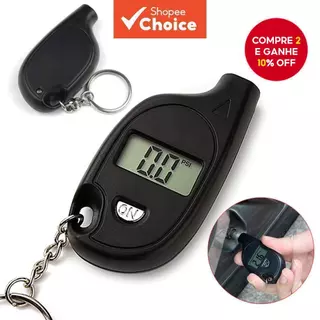 Mini Detector De Pressão De Pneus De Carro-Medidor Digital De Chaveiro LCD Para Motocicletas E Veículos em Oferta na Shopee