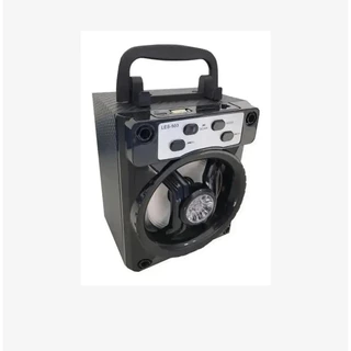 Caixa De Som Bluetooth Portátil Led Com Rádio FM USB Cartão SD TF MP3