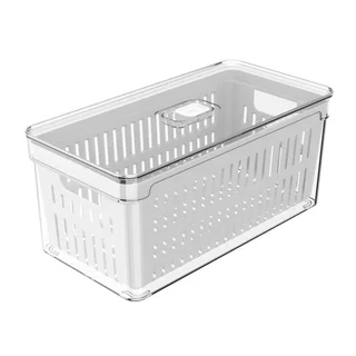 Organizador para Geladeira Ou Clear Fresh com Cesto 650ml - Embalagem com 6 Unidades em Oferta na Shopee