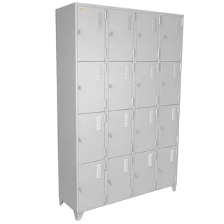 Armário roupeiro c/ 16 portas GR-216C Isma Cinza em Oferta na Shopee