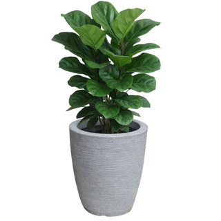 Vaso para Plantas Decorativo em Polietileno Coluna Bojo Escovado 1 Cinza em Oferta na Shopee