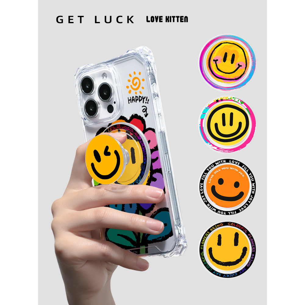 magsafe popsocket griptok magsafe Original arco-íris Smiley flor dos ...